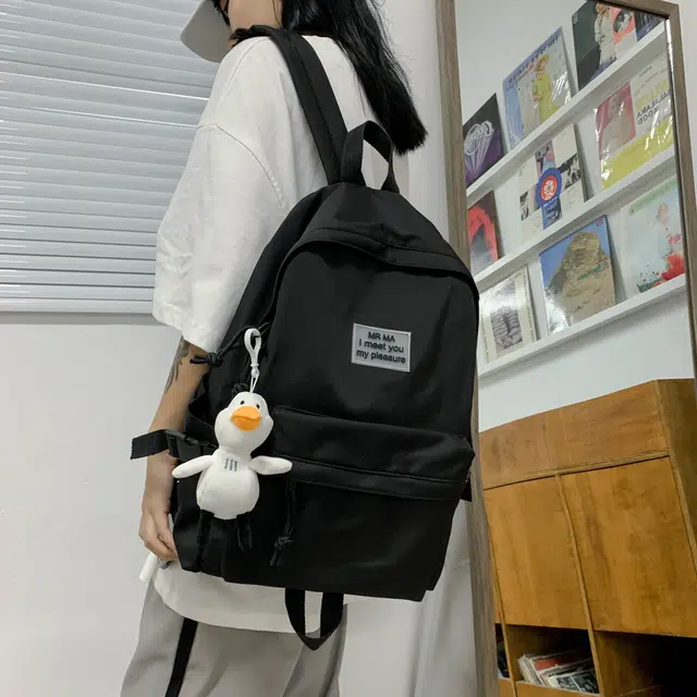 泰格奴 韩系甜美简约日常通勤 尼龙 双肩包 常规 男女同款情侣款 多色
