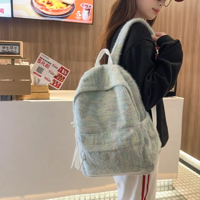 泰格奴 工装机能百搭个性运动街头旅行大容量背包初中生高中生大学生上课百搭书包 尼龙 双肩包 男女同款情侣款 黄色/绿色/红色/白色