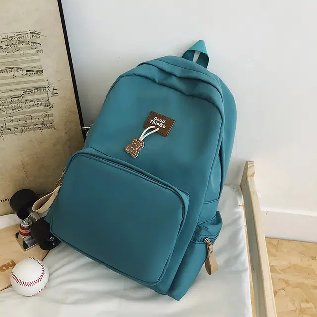 泰格奴 工装机能百搭个性运动街头旅行大容量背包初高中生大学生上课书包 尼龙 双肩包 男女同款情侣款 白色/黑色/卡其色/孔雀蓝