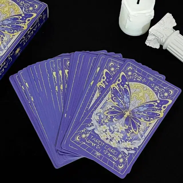 皮皮豆 经典韦斯特蝴蝶塔罗牌 自带牌意  高颜值金字塔新手初学者入门卡牌 其他桌游