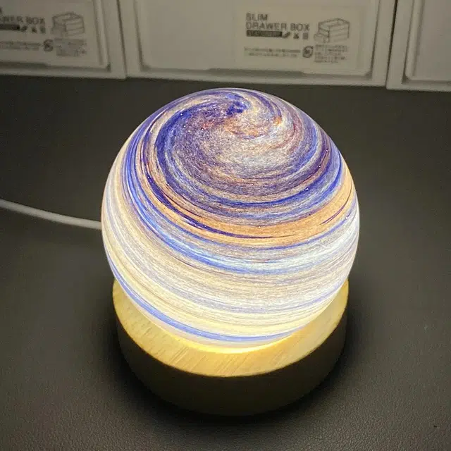 皮皮豆 浪漫系银河星空小夜灯 星河璀璨宇宙氛围灯 礼盒装 成品模型