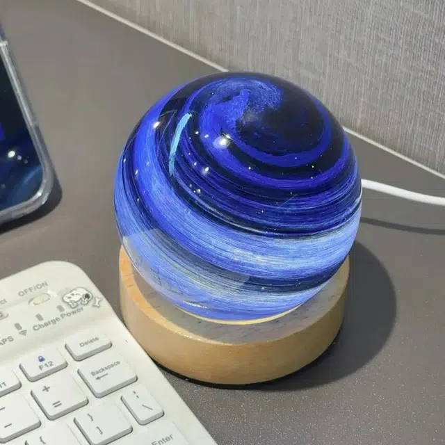 皮皮豆 浪漫系银河星空小夜灯 星河璀璨宇宙氛围灯 礼盒装 成品模型