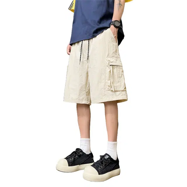 加荣 大口袋休闲青少年户外运动工装短裤 男女同款