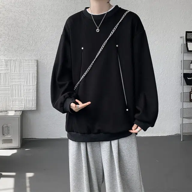 加荣 宽松舒适情侣休闲百搭基础款潮流美式风格复古简约高级感大气卫衣 男女同款