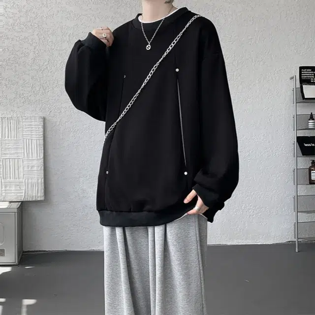 加荣 宽松舒适情侣休闲百搭基础款潮流美式风格复古简约高级感大气卫衣 男女同款