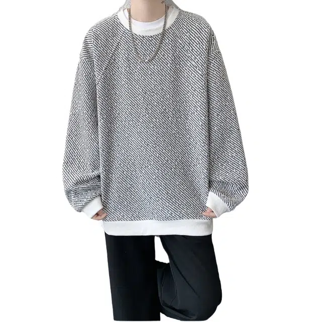 加荣 美式复古潮流卫衣男款秋季潮流圆领卫衫男通勤百搭男士卫衣时尚潮流卫衣男装青少年痞帅男装外套小众设计感流行上衣 男女同款