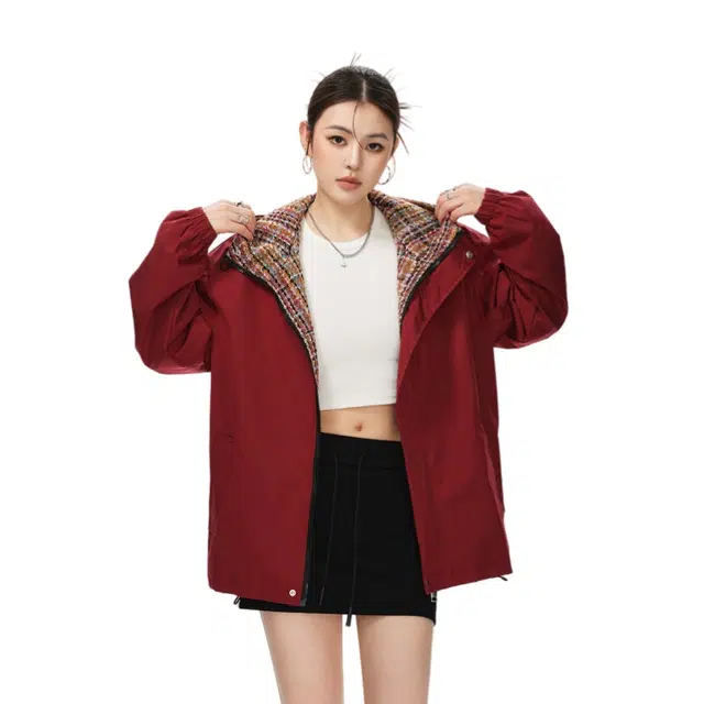 加荣 春秋时尚百搭宽松男休闲衣日常通勤舒适拉链开衫卫衣美式复古潮流高街纯色男士款外套简约连帽男款慵懒风透气男上衣 男女同款