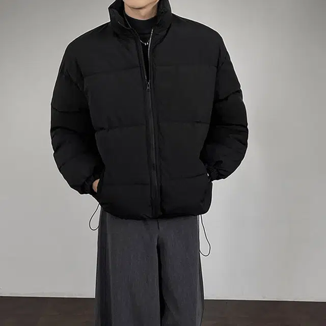 加荣 美式纯色简约立领保暖时尚高端百搭宽松慵懒棉服风面包服潮流外套 男女同款