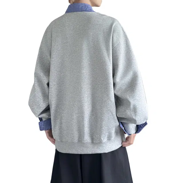 加荣 宽松舒适情侣休闲百搭基础款套头秋青少年帅气学生潮流风格大气高级感春秋卫衣 男女同款