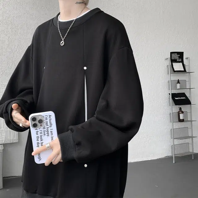 加荣 宽松舒适情侣休闲百搭基础款潮流美式风格复古简约高级感大气卫衣 男女同款