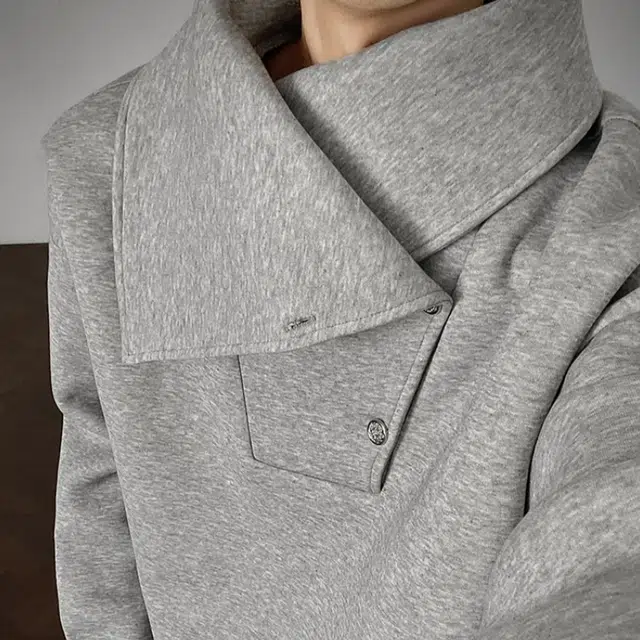 加荣 美式男装垫肩外套秋季高级感小众设计开襟纽领感长袖恤老钱风宽松痞帅高立领防风卫衣青少年帅气学生潮流上衣 男女同款