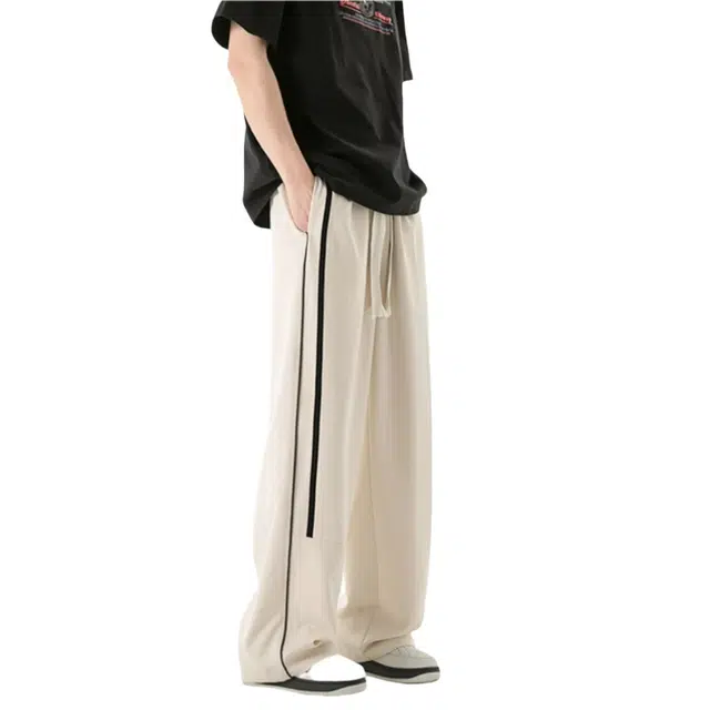 加荣 百搭潮流百搭时尚简约冰丝休闲裤 男女同款