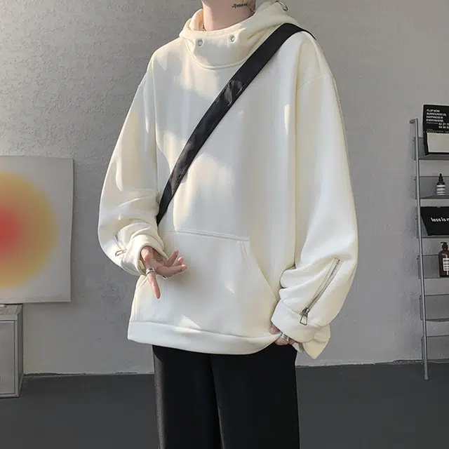 加荣 美式连帽秋季休闲百搭宽松慵懒风青少年帅气学生潮流时尚高级感设计感卫衣 男女同款