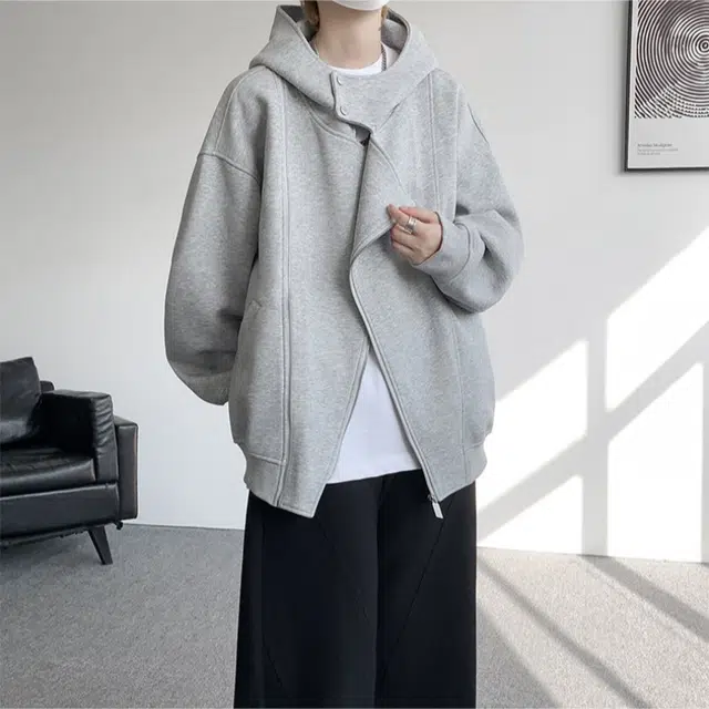 加荣 舒适情侣休闲百搭基础款套头潮流美式复古简约高级感卫衣 男女同款