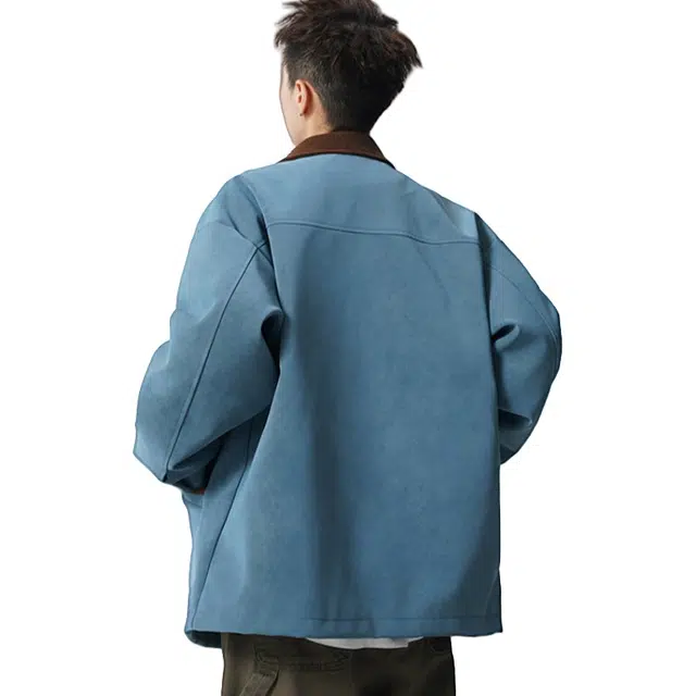 加荣 美式街头纯色复古简约高级感大气套头男装青少年帅气学生潮流春秋季宽松舒适情侣休闲百搭日常穿搭基础男士上衣 男女同款