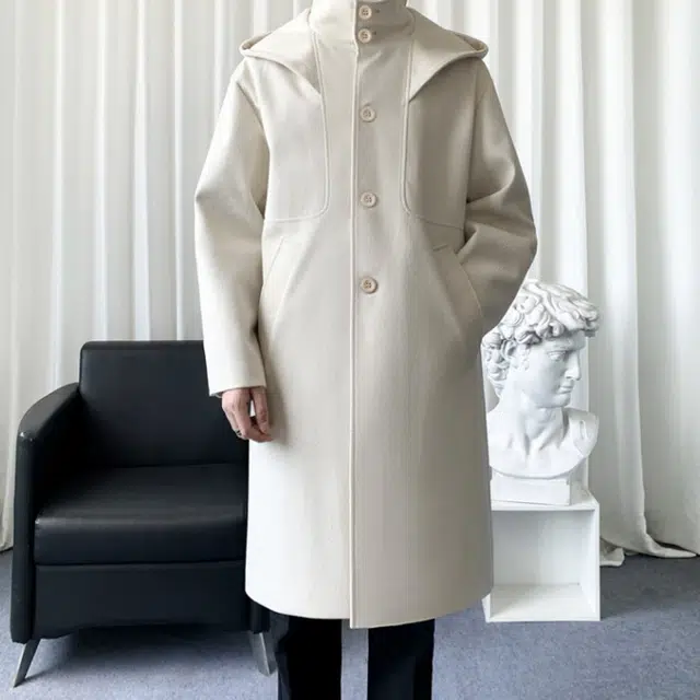 加荣 美式中长款高端毛呢秋季高级感英伦风呢子宽松慵懒感青少年痞帅大衣 男女同款