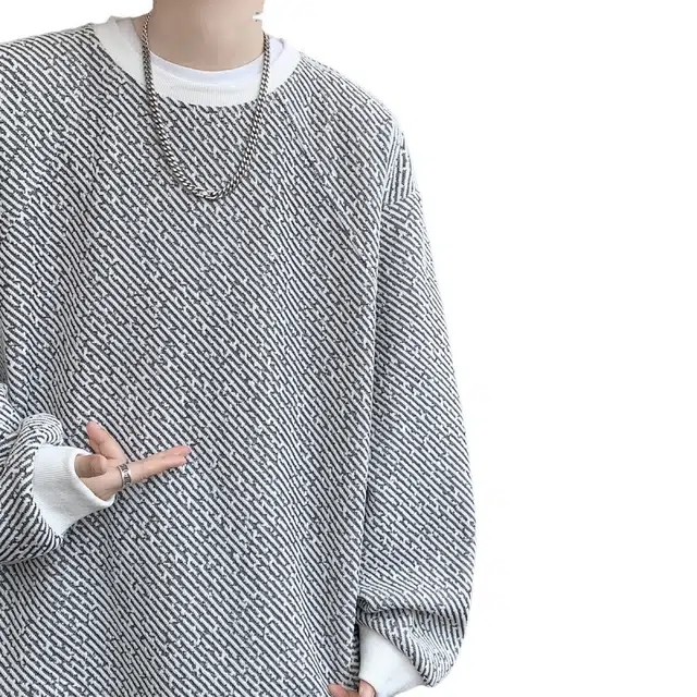 加荣 美式复古潮流卫衣男款秋季潮流圆领卫衫男通勤百搭男士卫衣时尚潮流卫衣男装青少年痞帅男装外套小众设计感流行上衣 男女同款