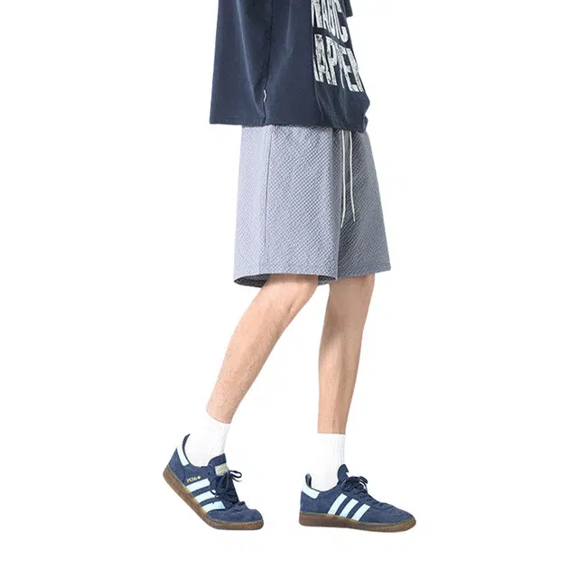 加荣 速干薄款透气青少年运动篮球美式复古五分裤潮流百搭宽松直筒休闲短裤 男女同款