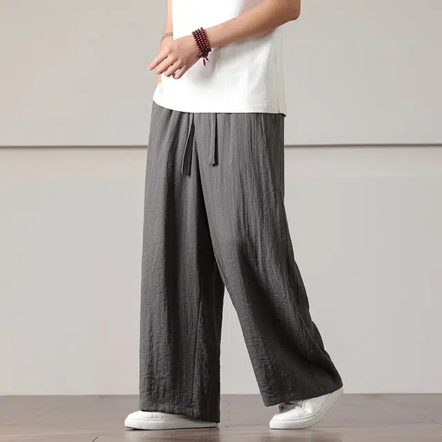 加荣 美式冰丝凉感潮牌运动宽松直筒慵懒阔腿休闲裤 男女同款