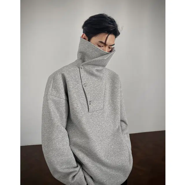 加荣 美式男装垫肩外套秋季高级感小众设计开襟纽领感长袖恤老钱风宽松痞帅高立领防风卫衣青少年帅气学生潮流上衣 男女同款