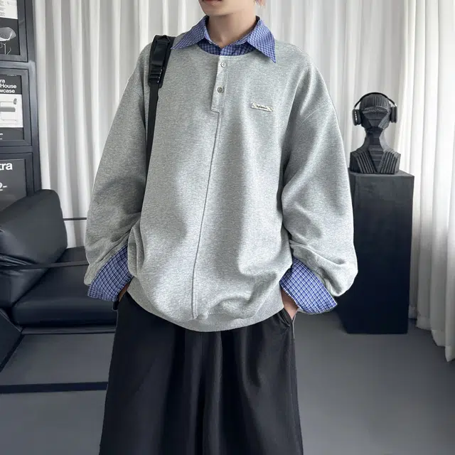 加荣 宽松舒适情侣休闲百搭基础款套头秋青少年帅气学生潮流风格大气高级感春秋卫衣 男女同款