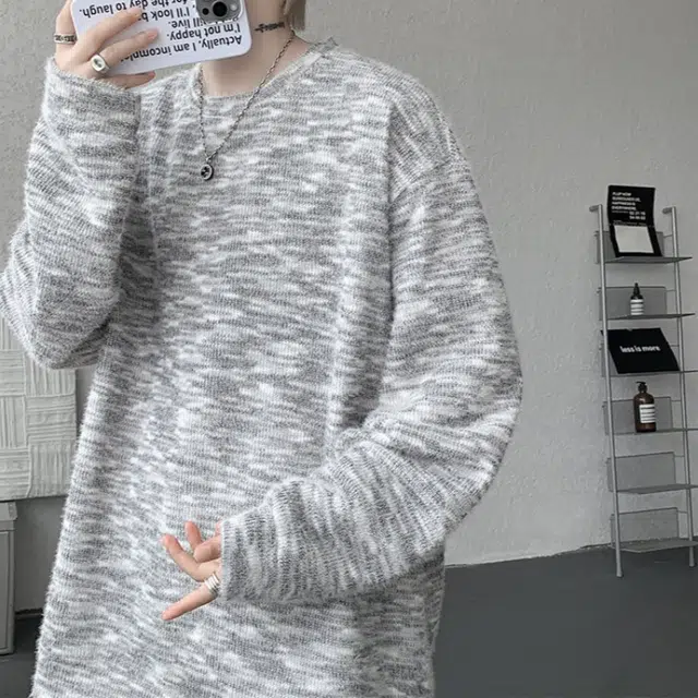 加荣 美式风格复古简约高级感大气女装秋时尚休闲百搭圆领套头宽松舒适长袖针织衫男士秋上衣秋季线衫卫衣 男女同款