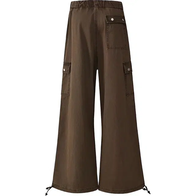 拾个壹先生 复古美式高街小众痞帅潮流潮牌裤子工装裤无性别主义穿搭亲肤柔软时尚个性百搭舒适直筒垂感宽松束脚阔腿休闲牛仔裤 男女同款