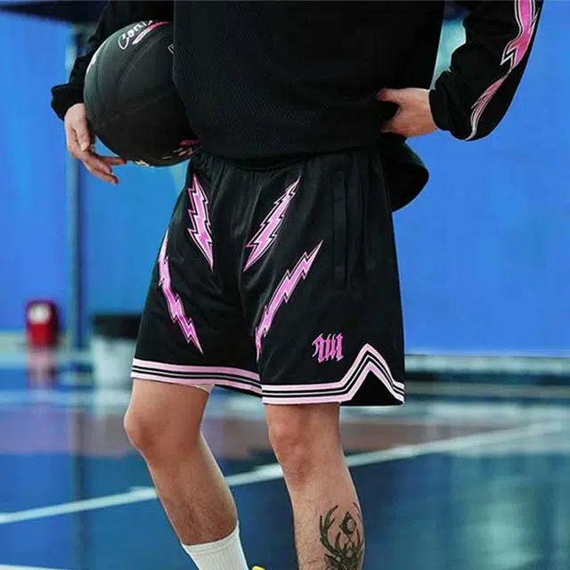 拾个壹先生 美式篮球运动训练复古双层休闲短裤 男女同款
