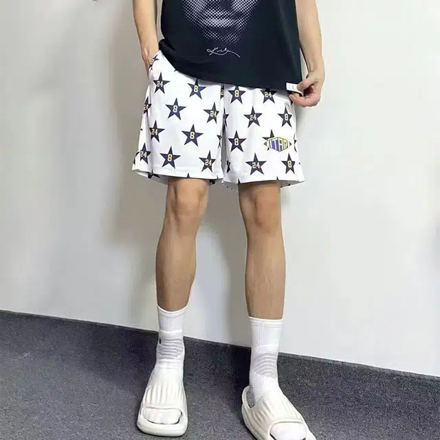 拾个壹先生 美式复古三分篮球训练网眼透气运动时尚休闲短裤 男女同款