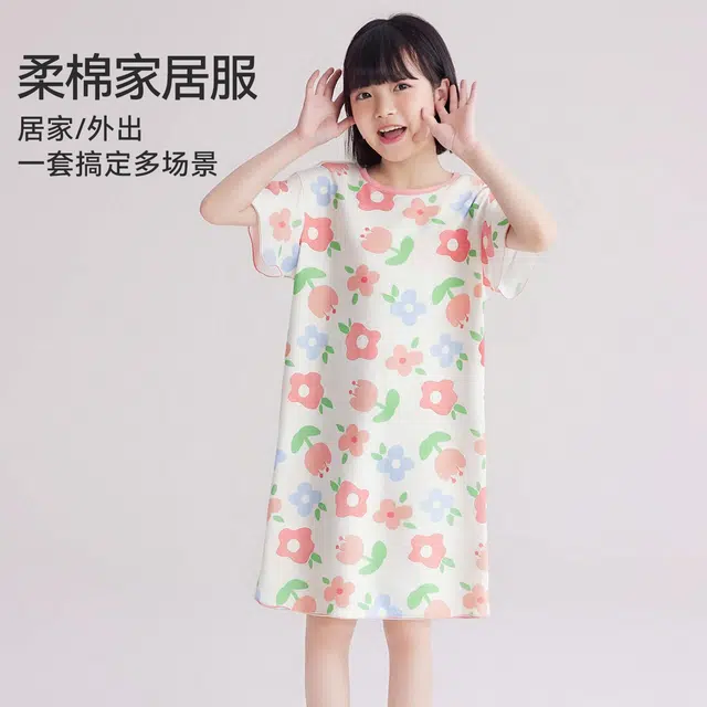 红豆家居服 透气百搭洋气时尚舒适 白色儿童款