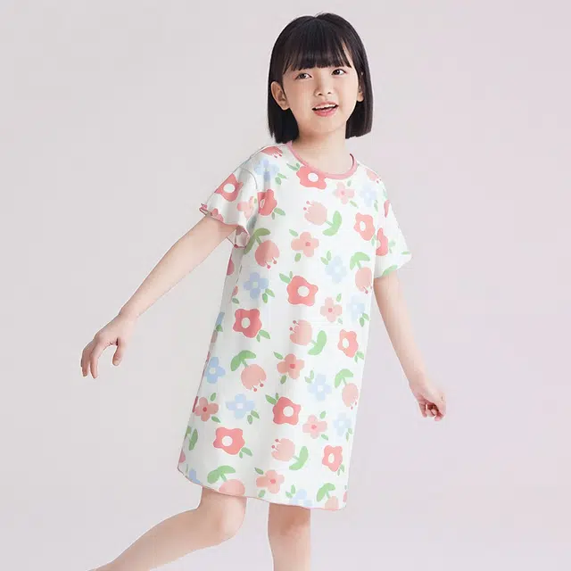 红豆家居服 透气百搭洋气时尚舒适 白色儿童款