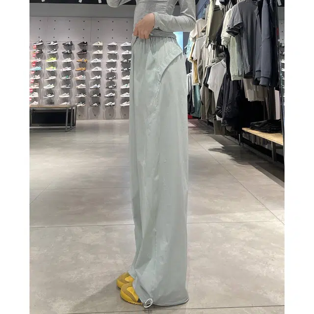 帝狼牛 美式高腰阔腿纯色舒适通勤夏季薄款拖地长裤休闲裤 女款