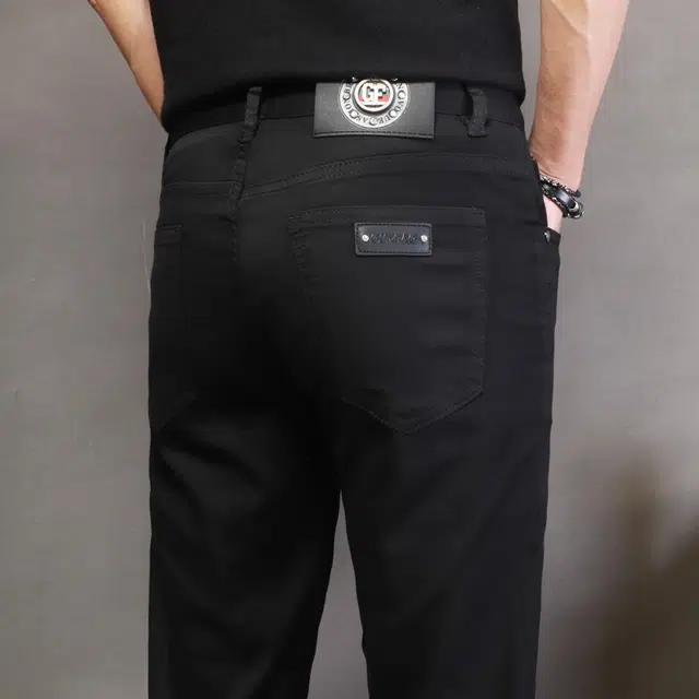 吉肯蒂 高端男裤修身小脚裤弹力韩版休闲牛仔裤 男款