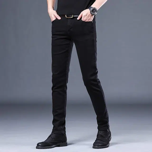 吉肯蒂 潮牌修身小脚秋冬潮流弹力休闲长裤子牛仔裤 男款