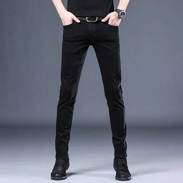 吉肯蒂 潮牌修身小脚秋冬潮流弹力休闲长裤子牛仔裤 男款