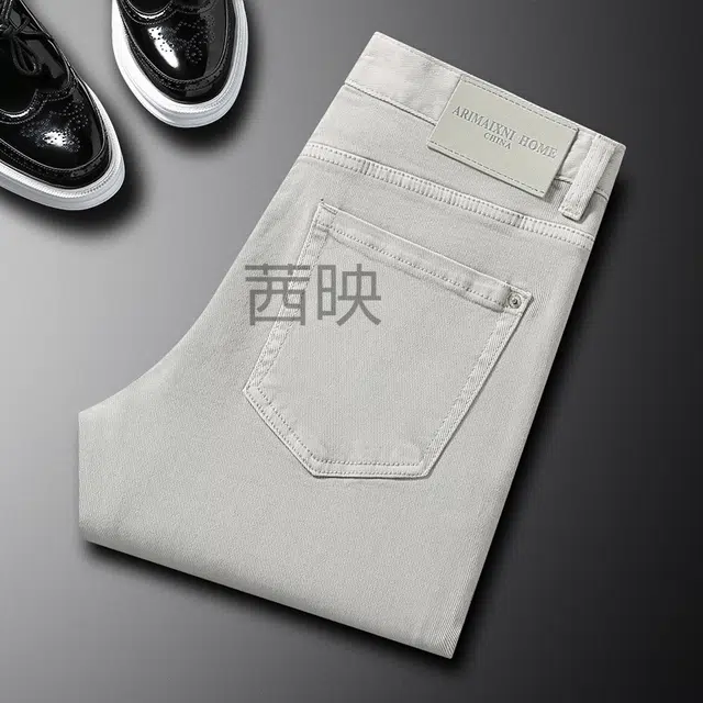 吉肯蒂 薄款修身弹力简约休闲百搭牛仔裤 男款