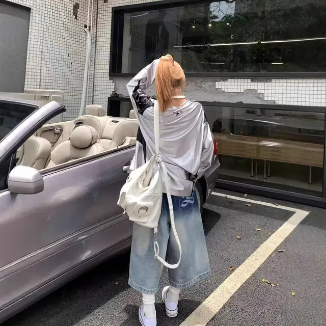 永言 美式潮流时尚百搭简约宽松牛仔短裤 男女同款