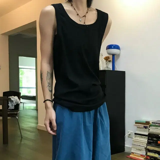 冈哉 美式学院经典纯色学生日常宽松休闲跑步健身运动简约基础款圆领潮流个性坎肩无袖背心 男女同款