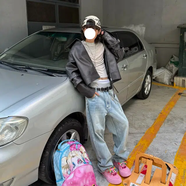 冈哉 美式高街潮流潮牌小众设计个性水洗阔腿复古做旧弯刀百搭痞帅垂感宽松直筒日常通勤牛仔裤 男女同款