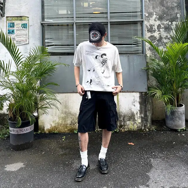 冈哉 美式高街复古冰丝凉感城市机能风户外透气校园百搭时尚潮流大口袋篮球五分裤直筒宽松工装短裤 男女同款