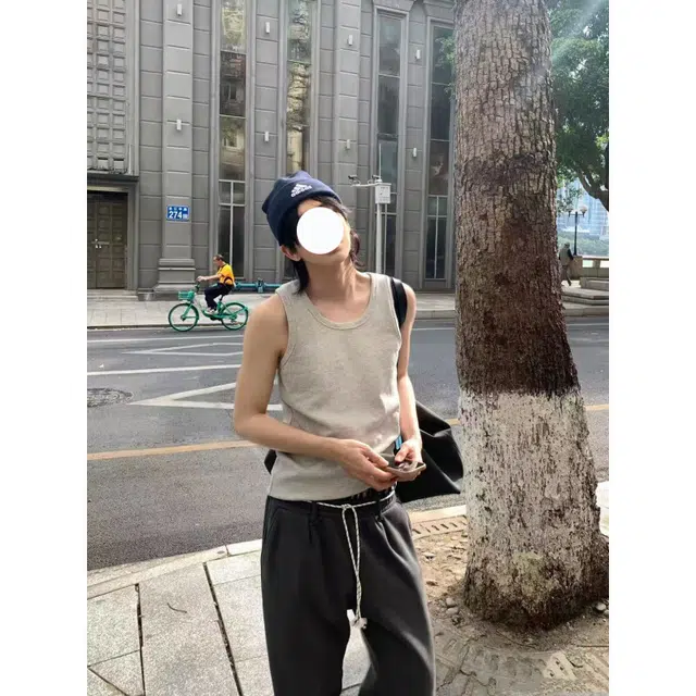 冈哉 美式高街潮牌穿搭潮流户外运动个性百搭基础款健身日常城市通勤透气舒适亲肤休闲无袖上衣背心 男女同款