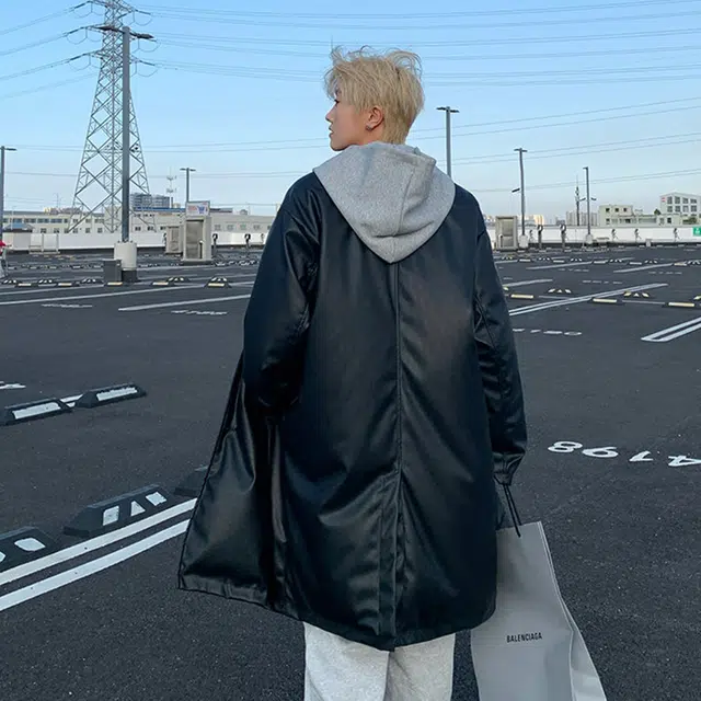 冈哉 英伦风经典风衣高级感美式复古高街潮牌防风防水皮衣外套 男女同款