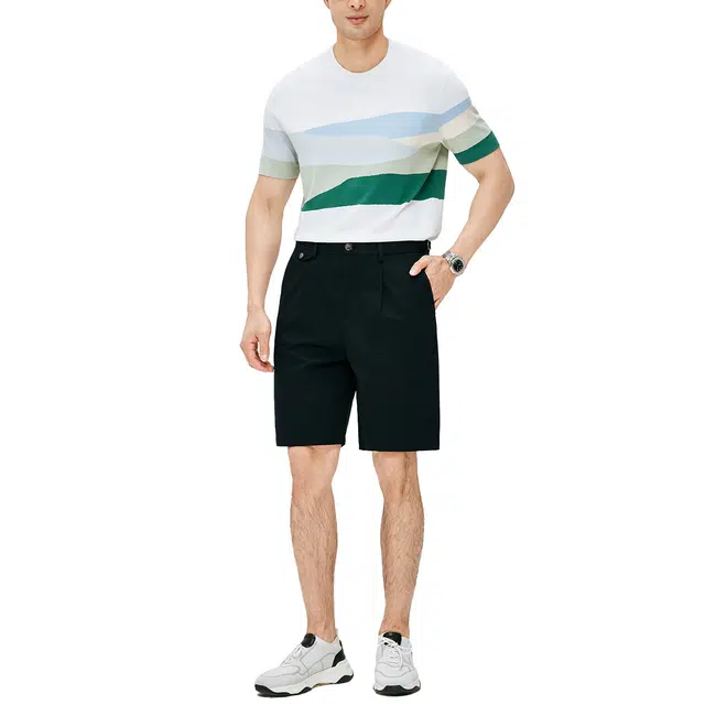 丹宁哲学 意式优雅四面弹休闲短裤 男款