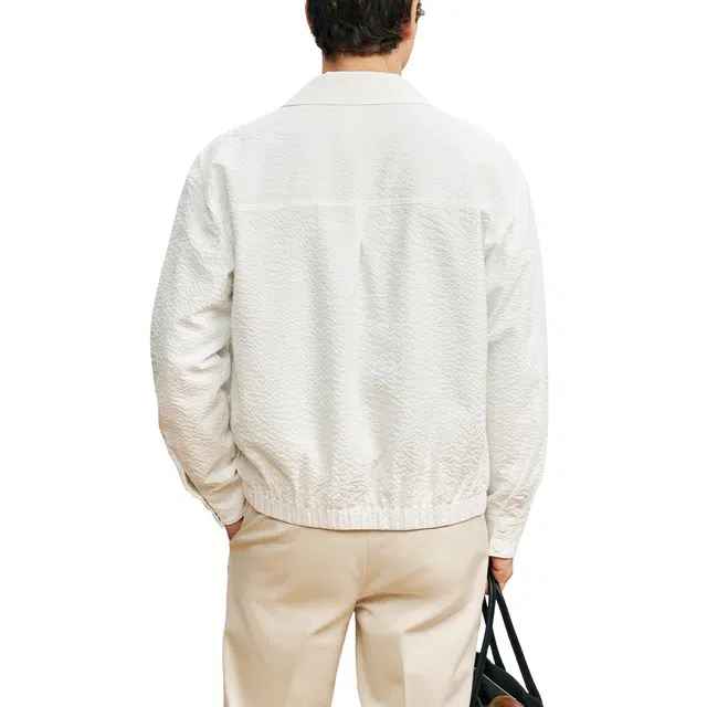 丹宁哲学 轻盈透气轻量便携夹克外套 男款 白色