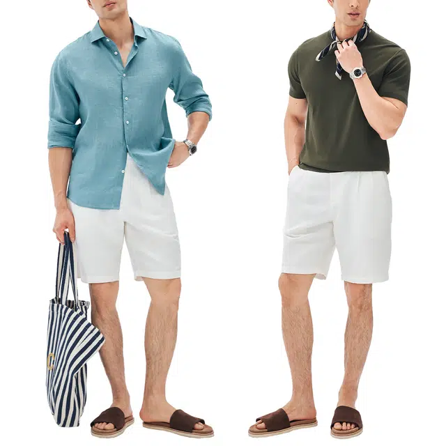 丹宁哲学 高端美式复古潮流舒适时尚百搭高级感休闲短裤 男款