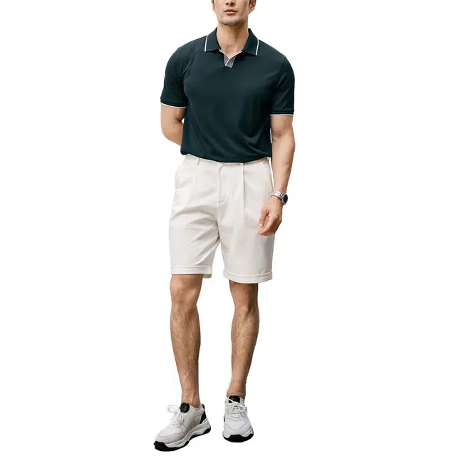 丹宁哲学 高档易打理抗皱棉质面料休闲短裤 男款