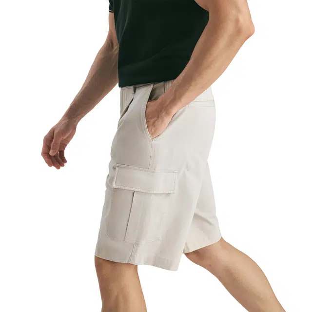 丹宁哲学 抗皱四面弹棉质休闲短裤 男款