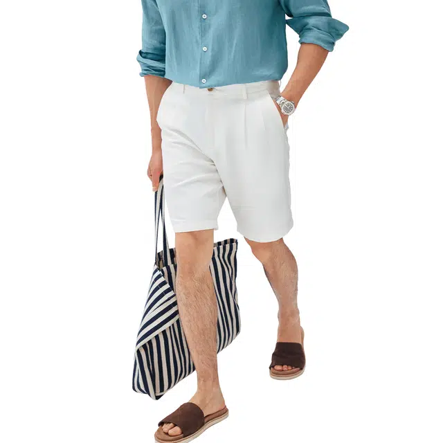 丹宁哲学 高端美式复古潮流舒适时尚百搭高级感休闲短裤 男款