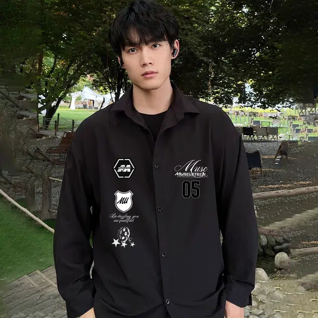 MUSCLETECH Retro Racing Badge Shirt