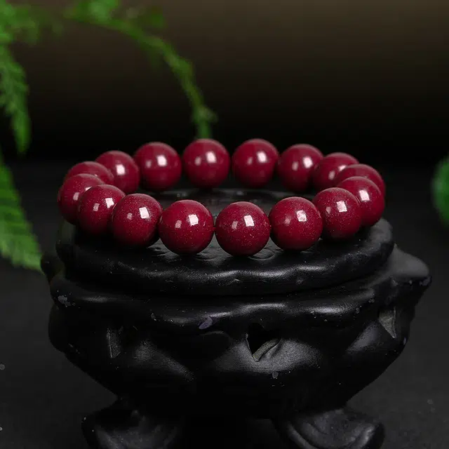 白泽宇宙 新中式中国风简约路路通小众设计高级感 #好运再造辰砂 朱砂 玉石手串 男女同款情侣款